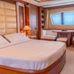 Azimut 105ft Megayacht cruising off the coast of Costa Rica with breathtaking views.